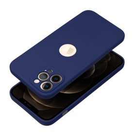   Forcell Soft Apple iPhone 15 Pro Max szilikon tok, sötétkék