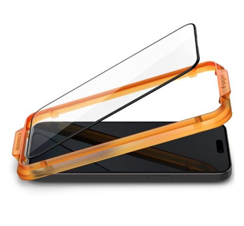 Spigen AlignMaster Glas.tR Apple iPhone 15 Pro Tempered kijelzővédő fólia (2db)