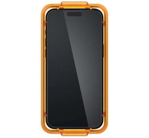 Spigen AlignMaster Glas.tR Apple iPhone 15 Pro Tempered kijelzővédő fólia (2db)