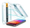 Spigen Glas.tR EZ Fit Apple iPhone 15 Plus / iPhone 16 Plus Tempered kijelzővédő fólia felhelyező kerettel (2db)