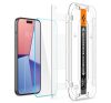 Spigen Glas.tR EZ Fit Apple iPhone 15 Plus / iPhone 16 Plus Tempered kijelzővédő fólia felhelyező kerettel (2db)