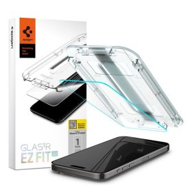   Spigen Glas.tR EZ Fit HD Apple iPhone 15 Pro tempered kijelzővédő fólia felhelyező kerettel