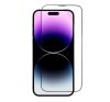 Apple iPhone 15 Pro Max, 5D Full Glue hajlított tempered glass kijelzővédő üvegfólia felhelyezőkerettel, fekete