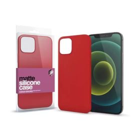   Xprotector Szilikon matte tok ultravékony Apple iPhone 15, korallpiros