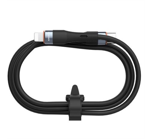 Nillkin Flowspeed USB-C / Lightning  szilikon kábel, 27W, 1,2m, kék