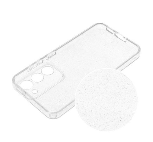 Clear 2mm Samsung Galaxy A34 5G csillámos tok, átlátszó