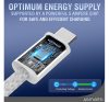 4smarts RollUp USB / USB-C mágnesesen feltekerhető töltő- és adatkábel, 1.5m, fehér