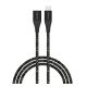 4smarts Extension USB / USB-C hosszabbító kábel / adapter, 60W, 1.5m, fekete / szürke