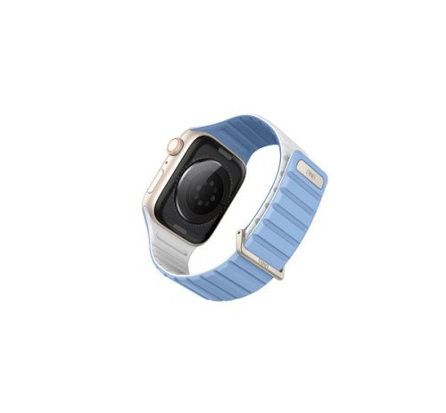 Uniq Revix Evo mágneses Apple Watch szíj, 41/40/38MM kék / fehér