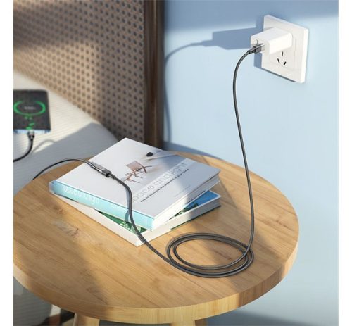 Hoco U107 USB-C hosszabbító kábel 1,2m, fekete