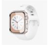 Spigen Ultra Hybrid Apple Watch 9 / 8 / 7 45mm tok, Crystal Clear, átlátszó