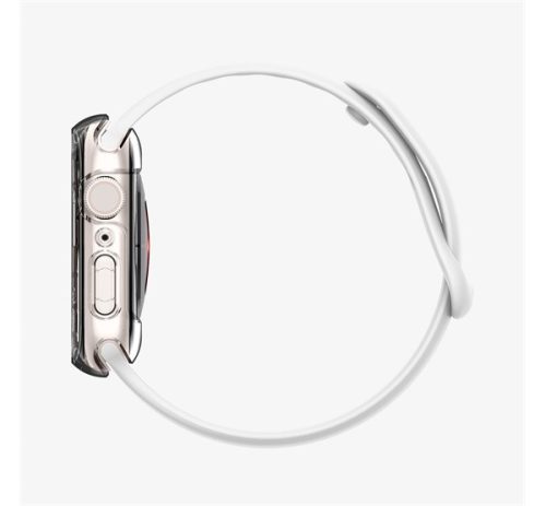 Spigen Ultra Hybrid Apple Watch 9 / 8 / 7 45mm tok, Crystal Clear, átlátszó