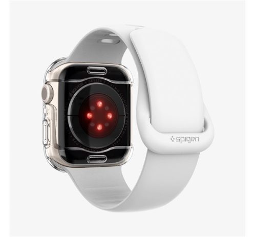 Spigen Ultra Hybrid Apple Watch 9 / 8 / 7 45mm tok, Crystal Clear, átlátszó