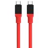 Tactical Fat Man USB-C / USB-C töltő- és adatkábel, 1m, piros