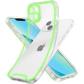   Apple iPhone 12 foszforeszkáló / sötétben világító szilikon tok, zöld