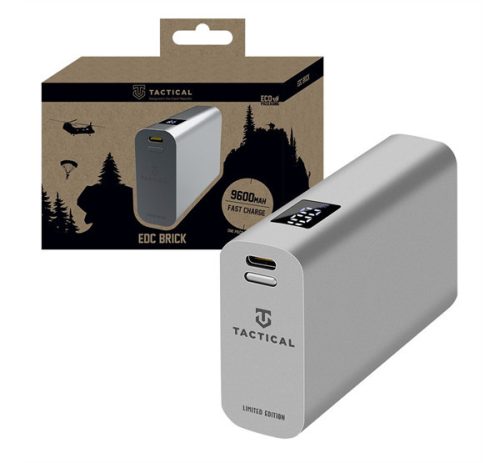 Tactical EDC Brick Power bank / külső akkumulátor / Power bank, 9600mAH, szürke