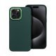 Frame iPhone 15 Pro Max közepesen ütésálló tok kameravédő kerettel, zöld