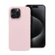 Frame iPhone 15 Pro Max közepesen ütésálló tok kameravédő kerettel, rózsaszín