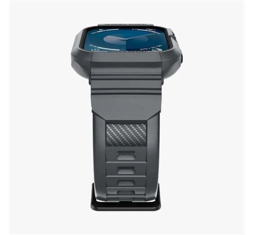 Spigen Rugged Armor Pro Apple Watch 9 / 8 / 7 45mm / SE (2nd / 1st Gen) / 6 / 5 / 4 44mm tok, sötétszürke