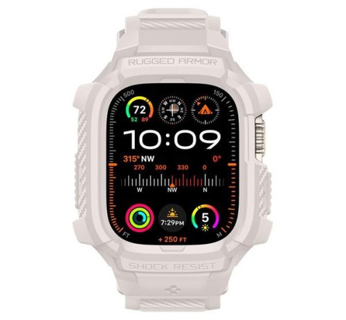Spigen Rugged Armor Pro Apple Watch Ultra 2 / 1 49mm tok / szíj, bézs