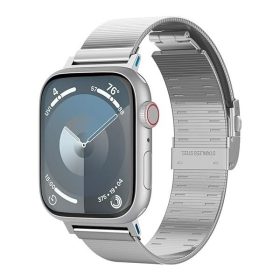   Spigen Sleek Link Apple Watch Ultra 3 / 2 / 1 49mm 10 46mm / 9 / 8 / 7 45mm / SE (2 / 1) / 6 / 5 / 4 44mm / 3 / 2 / 1 42mm szíj, ezüst