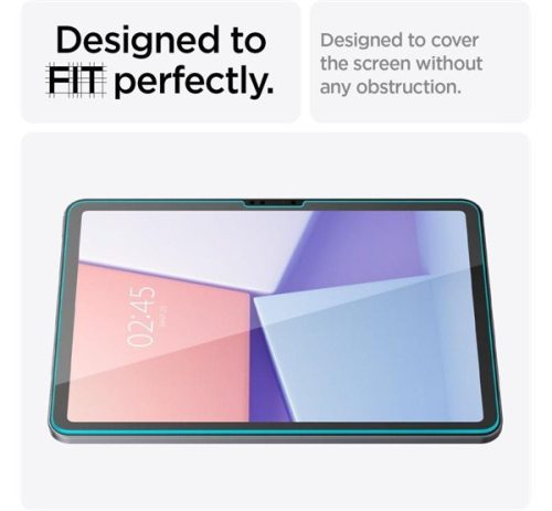 Spigen Glas.tR EZ Fit Apple iPad Air 13" (2024 / 2025) tempered kijelzővédő fólia felhelyező kerettel (1db)