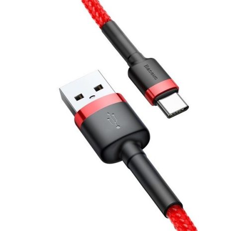 Baseus Cafule USB / USB-C töltő- és adatkábel 2A, 2m, piros