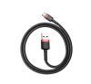 Baseus Cafule USB / USB-C töltő- és adatkábel, 2A, 2m, piros-fekete