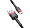 Baseus Cafule USB / USB-C töltő- és adatkábel, 2A, 2m, piros-fekete