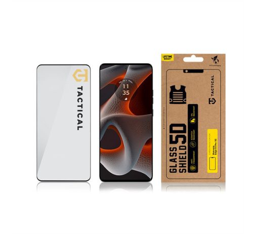 Tactical Glass Shield 5D Motorola Edge 50 Pro 5G kijelzővédő üvegfólia, fekete