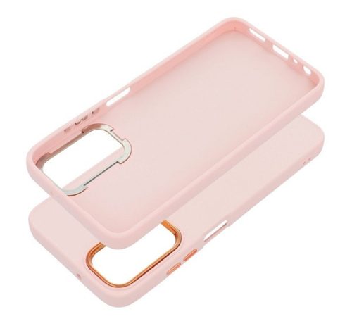 Frame Samsung Galaxy A05s közepesen ütésálló tok kameravédő kerettel, rózsaszín