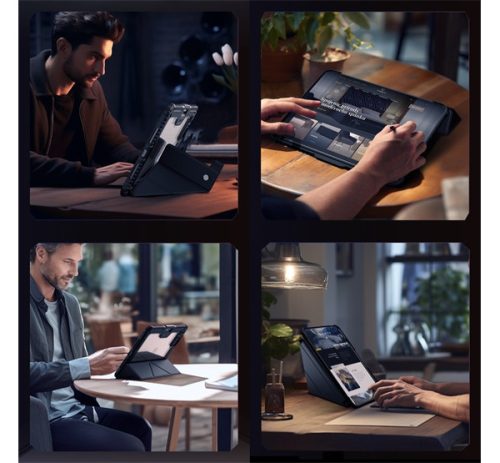 Nillkin Bumper Pro Apple iPad Pro 11 2024 / 2025 oldalra nyíló tok, fekete