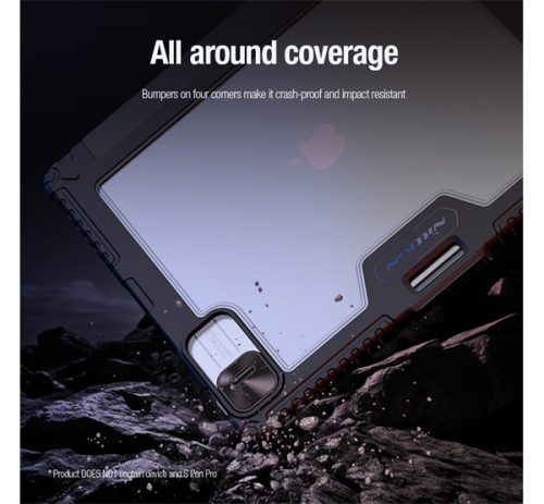 Nillkin Bumper Pro Apple iPad Pro 13 2024 / 2025 oldalra nyíló tok, fekete