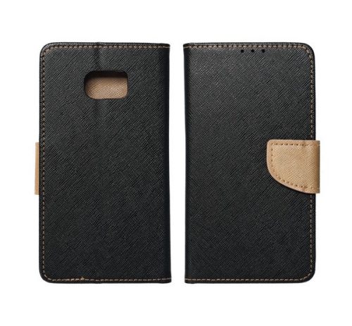 Fancy Apple iPhone 16 flip tok, fekete/arany