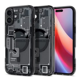   Spigen Ultra Hybrid MagFit Apple iPhone 16 Plus tok, Zero One, fekete ACS08078