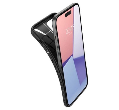 Spigen Liquid Air Apple iPhone 16 Plus tok, Matte Black, fekete ACS08066