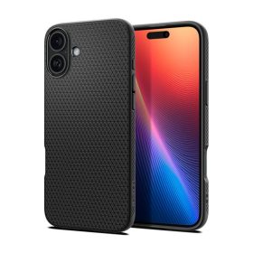   Spigen Liquid Air Apple iPhone 16 tok, Matte Black, fekete ACS08194