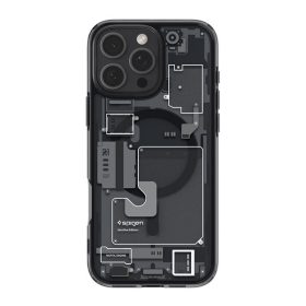   Spigen Ultra Hybrid MagFit Apple iPhone 16 Pro tok, MagSafe, Zero One, fekete ACS08135
