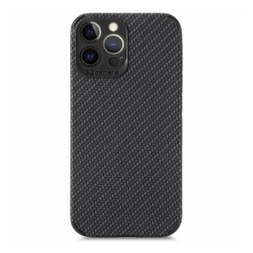   Apple iPhone 13 Pro, Szilikon tok, kamera védelem, karbon minta, fekete