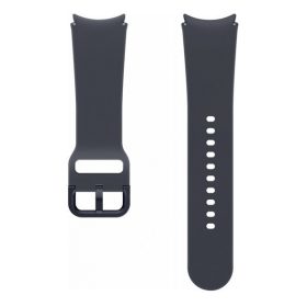   Samsung Galaxy Watch 6 / Watch 6 Classic, szilikon pótszíj, S / M méret, állítható, izzadtságátló, sport, szürke, gyári