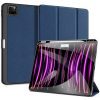Apple iPad Pro 13 (2024 / 2025), mappa tok, Smart Case, érintőceruza tartó, Dux Ducis Domo, sötétkék