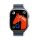 Apple Watch 4-6, SE, SE (2022), SE (2025) (42 / 44 mm) / Watch 7-9 (45 mm) / Watch 10-11 (46 mm) / Watch Ultra 1-3 (49 mm), szilikon pótszíj, mágneses zár, kétszínű, 3D minta, Hoco AS10-112, sötétszürke/kék