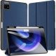 Xiaomi Pad 6 (11.0) / Pad 6 Pro (11.0), mappa tok, Trifold, érintőceruza tartó, Dux Ducis Domo, sötétkék