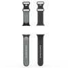Apple Watch 4-6, SE, SE (2022), SE (2025) (38 / 40 mm) / Watch 7-9 (41 mm) / Watch 10-11 (42 mm), szilikon pótszíj, állítható, Spigen Nano Pop, fekete/szürke