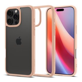   Spigen Ultra Hybrid Apple iPhone 16 Pro tok, Rose Titanium, átlátszó-rozéarany