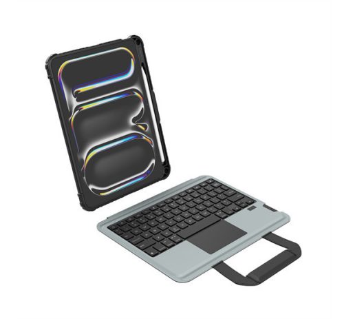 Nillkin Bumper Go iPad Pro 11 2024 / 2025 billentyűzetes hordozható tok háttérvilágítással, fekete