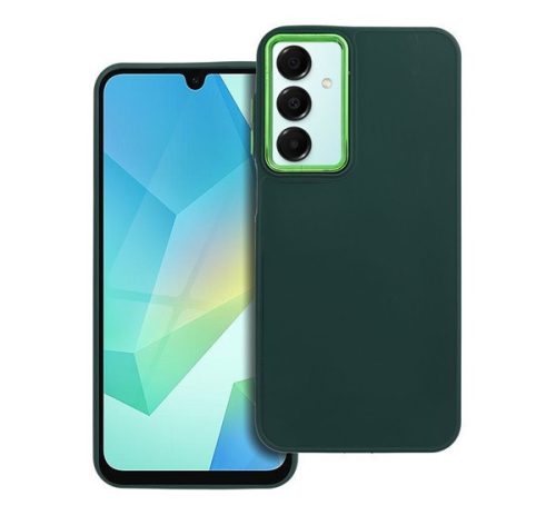 Frame Samsung A16 5G közepesen ütésálló tok kameravédő kerettel, zöld