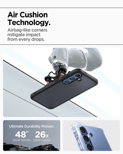 Spigen Ultra Hybrid Samsung Galaxy S25+ tok, Frost Black, fekete
