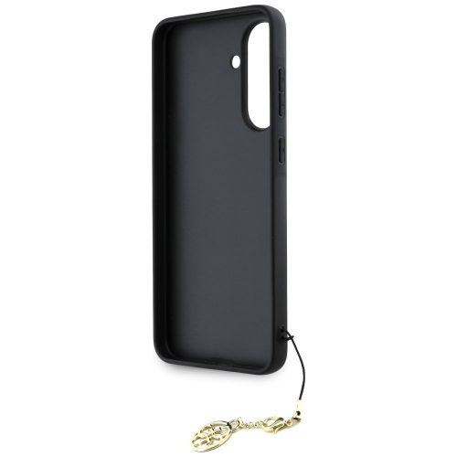 Guess 4G Charms Collection Samsung Galaxy A56 kemény hátlap tok, fekete