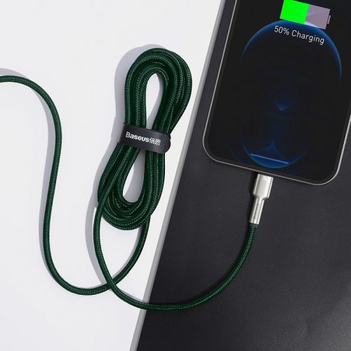 Baseus Dynamic Series USB-C-Lightning kábel, 20 W, 2 m, zöld